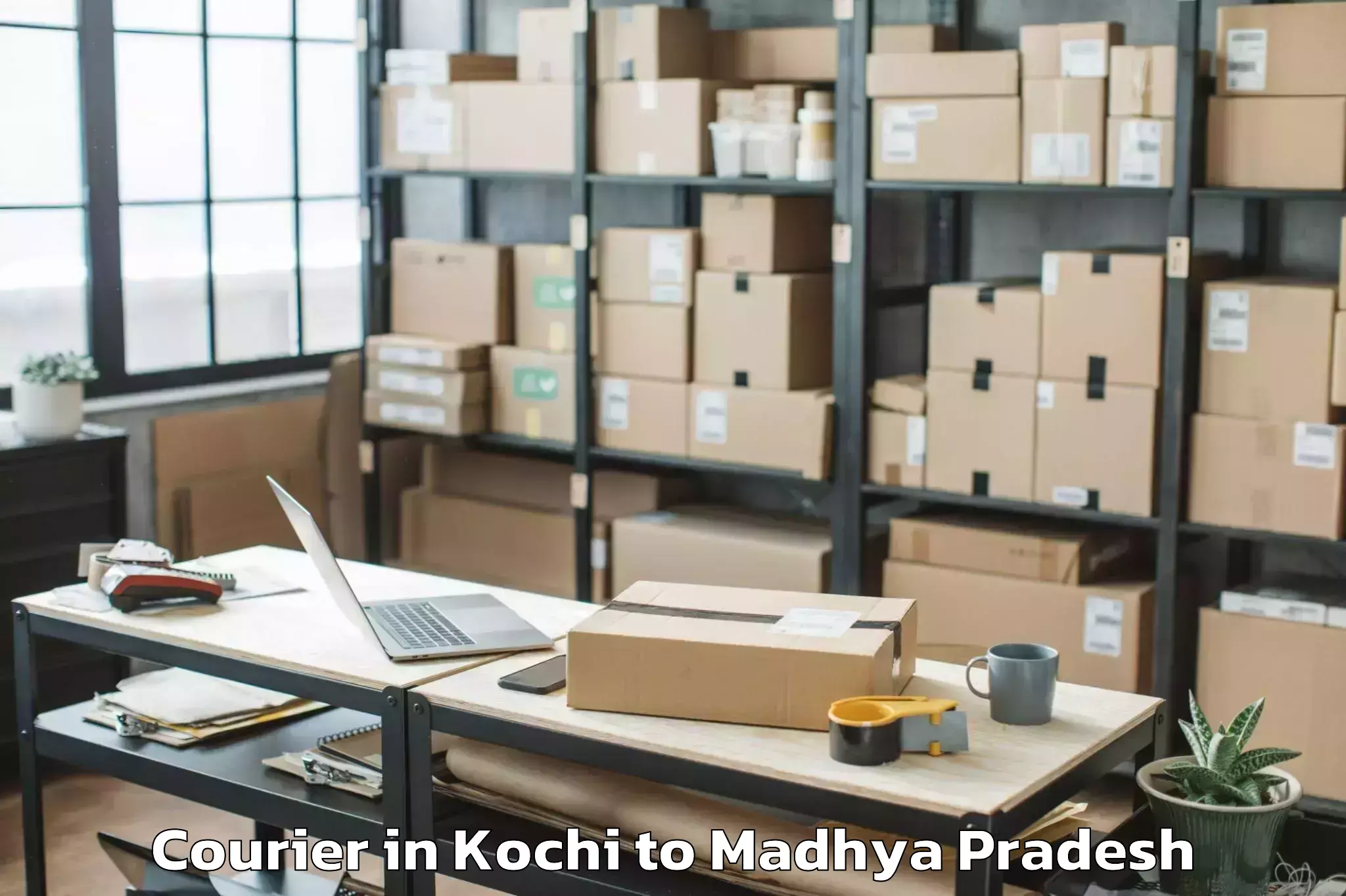 Top Kochi to Indore Airport Idr Courier Available